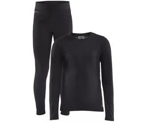 Craft CORE WARM BASELAYER SET KINDER Slip 86 Noir