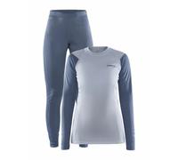 Craft Core Warm Long Sleeve Base Layer Set Bleu,Gris L Femme