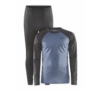 Craft Core Warm Long Sleeve Base Layer Set Bleu,Gris L Homme