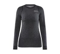 Craft - Core Wool Merino LS Tee - T-shirt en laine mérinos femme Black Melange - M
