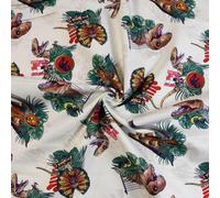 Craft Cotton Company Tissu 100 % coton Jurassic Park Opulent Jungle 110 cm de large pour loisirs créatifs et couture - Vendu par 0,5 m (dinosaure)
