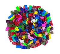 Craft County Craft County 100 ou 200 Boucles en Plastique à dégagement latéral profilé de 3/8 po (mélange Solide, Paquet de 100)