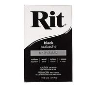 Craft County Poudre de teinture concentrée tout usage « Large choix de couleurs » Le paquet affiche une couleur approximative sur 100% coton blanc (noir)