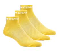 Craft Craft Core Dry Mid 3-Pack Socks Chaussettes 37/39 Jaune