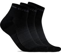 Craft Sportswear chaussettes CORE Dry Mid Sock Pack de 3 Noir 37-39
