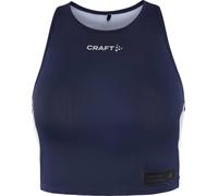 Craft - Débardeur de running léger - PRO Hypervent Cropped Top W Blaze-Flex pour Femme - Taille S - Navy Navy S