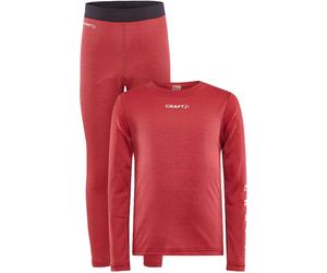 Craft - Ensemble de sous-vêtements thermiques - Core Warm Baselayer Set J Astro - Taille Enfant 158-164 cm - Rouge Rouge 158-164 cm