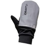 Craft Gant de Cyclisme Hybride 2 en 1 Sportswear : Protecteur/équitation/Refroidissement/Accessoires/mèche sèche/fit/Main/argenté/Noir, 2XL
