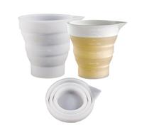 Craft Gift Kit - Gobelet en résine époxy - Bol mélangeur en silicone - Pichet à mesurer réutilisable - Outil anti-adhésif - Gobelet d'art flexible pour bijoux, résine, pigment, fonte, projets