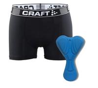 Craft Greatness Boxer de Motard pour Homme, Taille XL, Pantalon de Cyclisme Respirant rembourré avec Coussinet Infinity C6, Noir/Blanc, Taille XXL EU