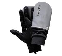 CRAFT Hybrid Weather Gants de Running Chauds* Gants de Running Argent/Noir FR: XL (Taille Fabricant: 11 XL)