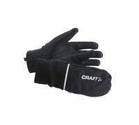CRAFT Hybrid Weather Gants de Running Chauds Mixte, Noir, FR : M (Taille Fabricant : 09 M)