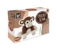 Craft ID - Kit de crochet Amigurumi singe - Ensemble d'aiguilles de crochet pour enfants
