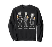 Craft Import Homebrew Brewery Ale Pub Bar Happy Hour Homme Sweatshirt