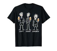 Craft Import Homebrew Brewery Ale Pub Bar Happy Hour Homme T-Shirt Graphique avec Valeur