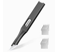 Craft knife scalp, couteau de précision tranchant pour 10 lames de rechange, crayon à découper, couteau à découper, couteau à pochoir artistique, artisanat, artisanat, gravure, modélisme, noir