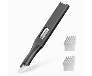Craft knife scalp, couteau de précision tranchant pour 10 lames de rechange, crayon à découper, couteau à découper, couteau à pochoir artistique, artisanat, artisanat, gravure, modélisme, noir