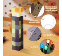 Craft Lampe Torche, Torche 4 Couleurs, Lampe Murale En Forme De Torche 28cm, Lampe De Nuit Rechargeable, Mine-Craft Éclairage Mural Cadeau Pour Enfants, Pour Costume, Cosplay, Salon, Salle De Jeu