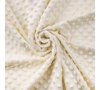 Craft Loom | Coupons de Tissu Minky de Haute Qualité - Large Choix de Couleurs et Tailles - 0,5m Écru