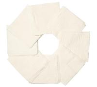 Craft Loom | Set 50 carrés Gaze de Coton - Coupons Patchwork Couture créative DIY - 13x13 cm Écru