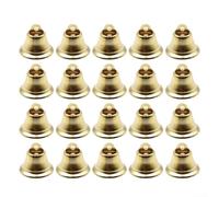 Craft Lot de 20 cloches ouvertes vintage pour projets faits à la main, fabrication de bijoux, décoration saisonnière et décorations d'événements avec trou supérieur pratique (38 mm)