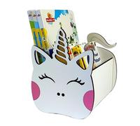 Craft Maestro Bibliothèque pour enfant en forme de licorne - Boîte de rangement en bois pour chambre d'enfant