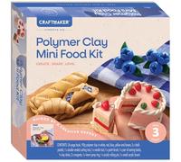 Craft Maker Classic Polymer Clay Mini Foods Kit