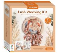 Craft Maker Kit de tissage luxuriant - Projets de tissage à faire soi-même pour adultes - Fil et cerceau inclus - Motifs étape par étape - Arts créatifs et artisanat - Décoration d'intérieur bohème