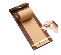 Craft Paper Dispenser - Vintage Notepad Message Board | Drawing Paper Roll Holder for Drawing, Artwork, Taking Note, Home, Kitchen or Offices Use, 30x11.8x1cm