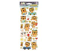 Craft Planet Autocollants amusants et colorés - Le tigre heureux est le matériel idéal pour le scrapbooking et la fabrication de livres, cadeaux et produits personnalisés