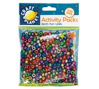 Craft Planet Perles Pony Metallic (300pcs 80g) - Couleurs Assorties