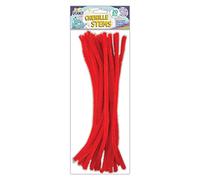 Craft Planet - Tiges de Chenille - Paquet de 20 - Rouge
