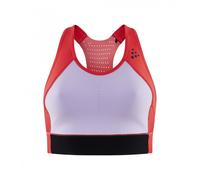 Craft - PRO Hit Blocked Sport Top - Brassière de sport femme Reddish / Lavender - M