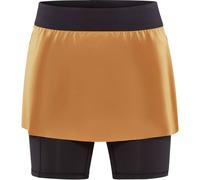 Craft Pro Trail 2in1 Collant Tight Femmes - Orange , Noir, Taille S