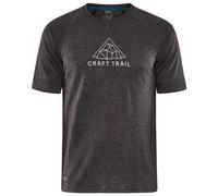 Craft - Pro Trail Wool S/S Tee - Haut en mérinos - M - black / melange