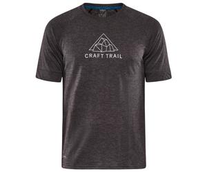 Craft - Pro Trail Wool S/S Tee - Haut en mérinos - M - black / melange