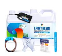 CRAFT RESIN 2L Epoxy Resine avec Pompes - Kit Complet Resine Epoxy Transparente pour Bois, Art, Bijoux, Dessous de Verre - Résine Epoxy Alimentaire à Faible Viscosité pour Débutants & Pros