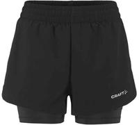 Craft - Short de running avec cuissard intégré - ADV Essence 2-in-1 Shorts 2 W Black pour Femme - Taille XL - Noir Noir XL