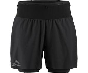 Craft - Short de trail stretch léger - Pro Trail Shorts M Black/Black pour Homme - Taille S - Noir Noir S