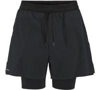 Craft - Shortde trail running stretch et respirant - Hypervent 2-In-1 Shorts M Black pour Homme - Taille S - Noir Noir S