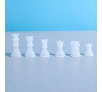 Craft Silicone pour jeu d'échecs complet avec damier de style international et pièces de jeu pour art et sculpture en résine (pièces d'échecs)