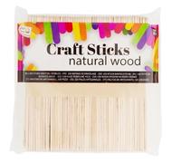 Craft Sticks Ensemble de 100 bâtonnets en bois de 114x10x2 mm pour loisirs créatifs