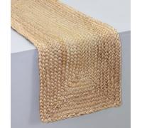 Craft Trade Chemin de table tressé en jute naturel pour fête de mariage, salle à manger rustique et rustique en sisal naturel tissé à la main - 33 x 91,4 cm, rectangulaire