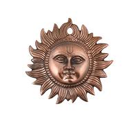 Craft Trade Décoration Murale en métal Sun Idol Vastu, Articles pour la Maison, Porte-Bonheur, décoration à Suspendre pour Salon, Chambre à Coucher, décoration Feng Shui - Cuivre - 20,3 cm