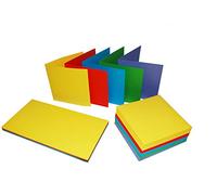 Craft UK 2349 5X5 Lot de 50 cartes et enveloppes Couleurs vives