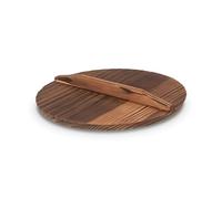 Craft Wok Couvercle pour woks 12" traditionnel en bois plat asiatique - 732W323-30,5 cm