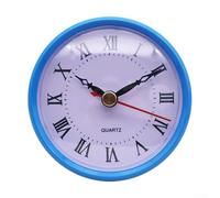 Craft Your Own Clocks Insert à mouvement à quartz de taille pratique de 8,9 cm avec support de joint (bleu)