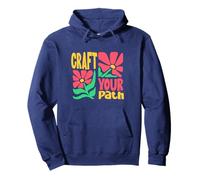Craft Your Path Boho Floral Motivation Sweat à Capuche