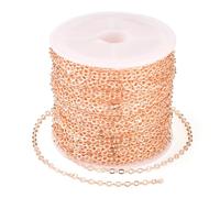 Craftdady Chaîne torsadée de 10 m - 2,5 x 2 mm - Pour la fabrication de bijoux, bracelets, colliers