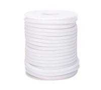Craftdady Cordon en caoutchouc PVC pour fil à mémoire de forme, collier, bracelet, tricot, 15 m, blanc